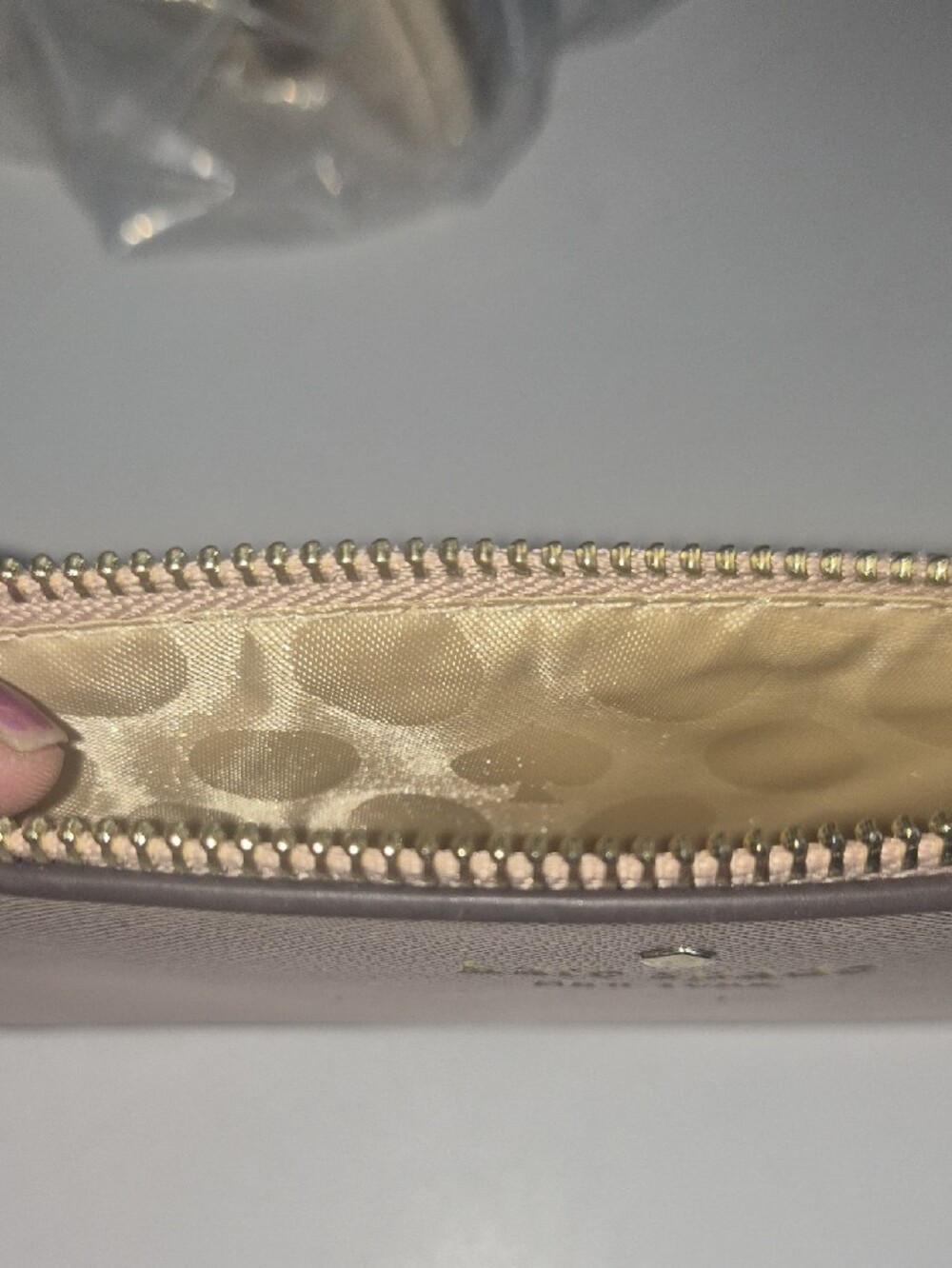 kate spade metallic rose gold wristlet wallet - Picture 5 of 6